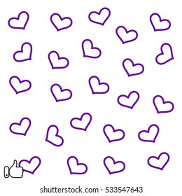 heart icon, vector illustration EPS 10