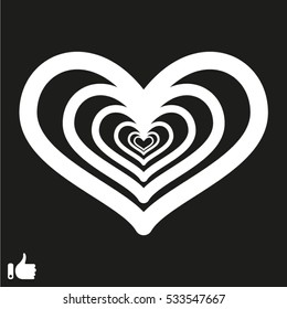 heart icon, vector illustration EPS 10