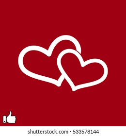 heart icon, vector illustration EPS 10
