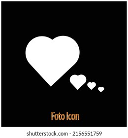 Icono de corazón. Ilustración vectorial eps10