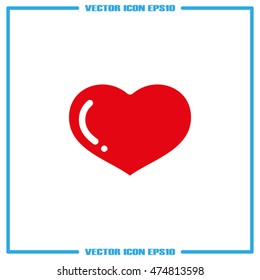 heart icon vector illustration eps10.