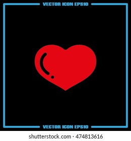 heart icon vector illustration eps10.