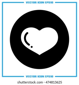 heart icon vector illustration eps10.