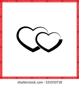 heart icon vector illustration eps10.