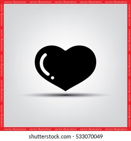 heart icon vector illustration eps10.
