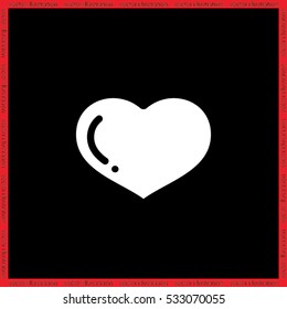 heart icon vector illustration eps10.