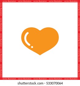 heart icon vector illustration eps10.