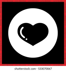 heart icon vector illustration eps10.