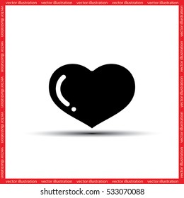 heart icon vector illustration eps10.