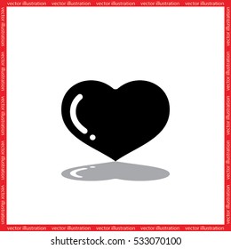 heart icon vector illustration eps10.