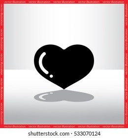 heart icon vector illustration eps10.