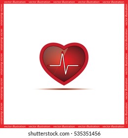 heart icon vector illustration eps10.