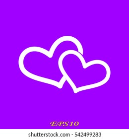 heart, icon, vector illustration eps10