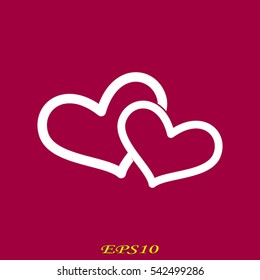 heart, icon, vector illustration eps10
