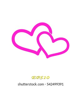 heart, icon, vector illustration eps10