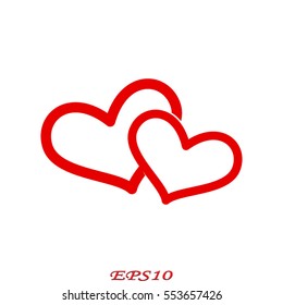 heart, icon, vector illustration eps10