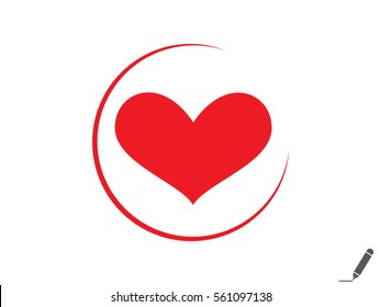 heart, icon, vector illustration eps10