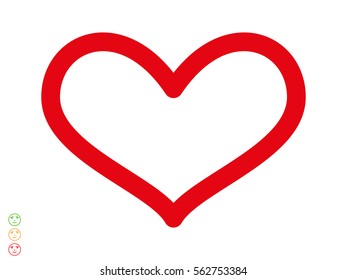 heart, icon, vector illustration eps10