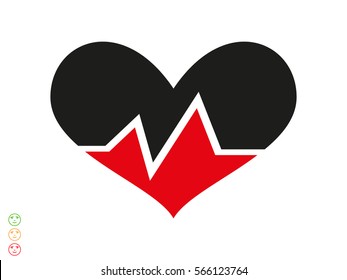 heart, icon, vector illustration eps10