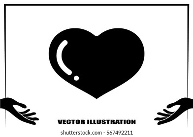 heart icon vector illustration eps10.
