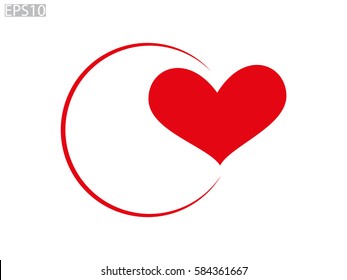 heart, icon, vector illustration eps10