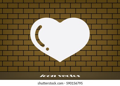 heart icon vector illustration eps10.