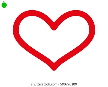 heart, icon, vector illustration eps10