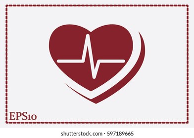 heart icon vector illustration eps10.