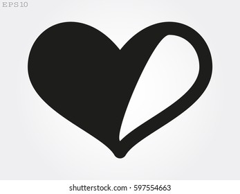 heart, icon, vector illustration eps10