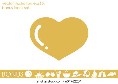 heart icon vector illustration eps10.