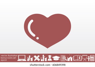 heart icon vector illustration eps10.
