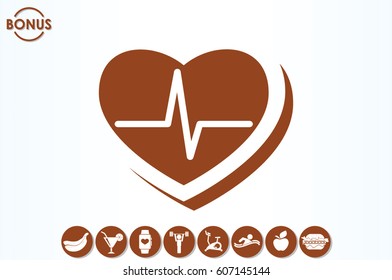 heart icon vector illustration eps10.