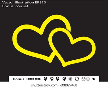 heart, icon, vector illustration eps10