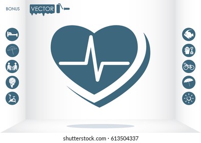 heart icon vector illustration eps10.