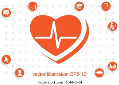 heart icon vector illustration eps10.