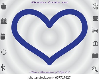 heart, icon, vector illustration eps10