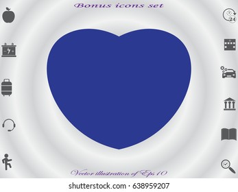 heart, icon, vector illustration eps10