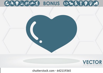 heart icon vector illustration eps10.