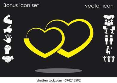 heart icon vector illustration eps10.