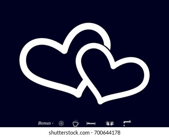 heart, icon, vector illustration eps10