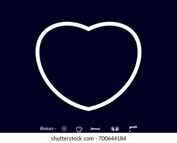 heart, icon, vector illustration eps10
