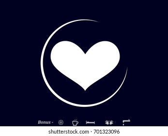 heart, icon, vector illustration eps10