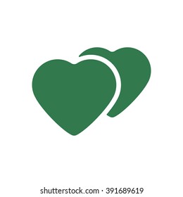  Heart  icon, vector illustration. Flat design style