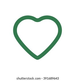 Heart  icon, vector illustration. Flat design style