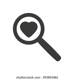  Heart  icon, vector illustration. Flat design style