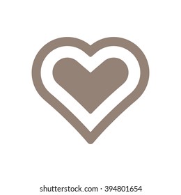  Heart  icon, vector illustration. Flat design style