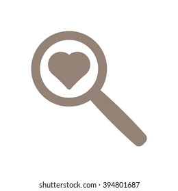  Heart  icon, vector illustration. Flat design style