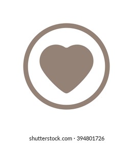  Heart  icon, vector illustration. Flat design style