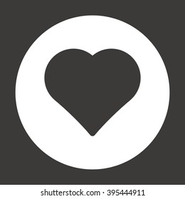  Heart  icon, vector illustration. Flat design style