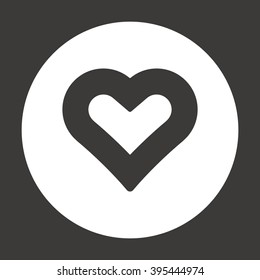  Heart  icon, vector illustration. Flat design style
